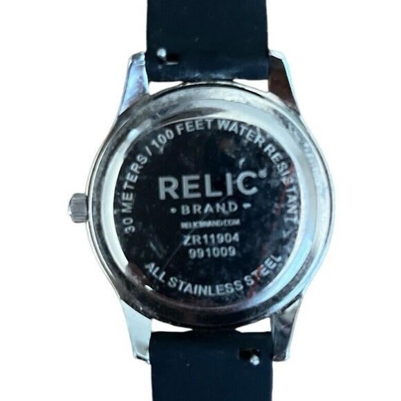 Relic by Fossil Women’s Watch Rhinestone ZR11904 Mother of Pearl Needs Battery - Picture 4 of 6